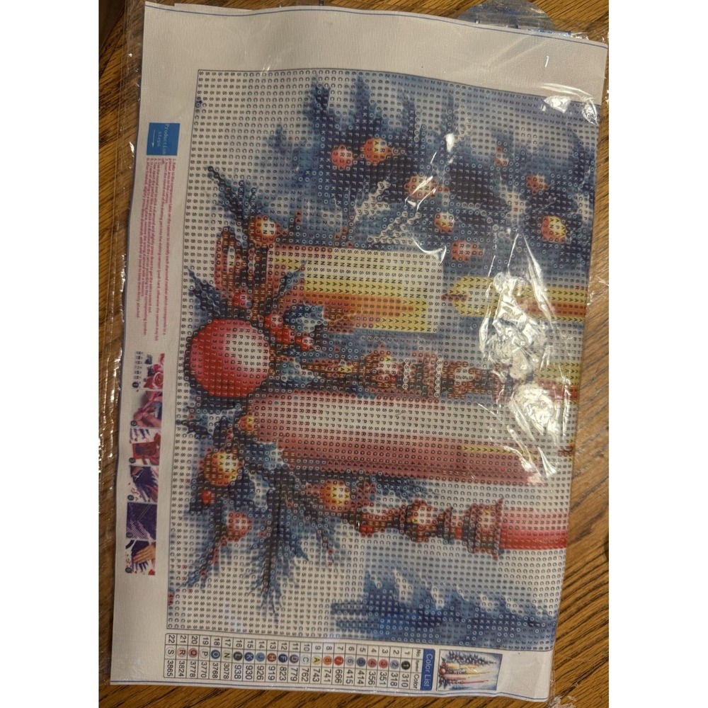 New Sealed Diamond Painting with Christmas Trees and Candles 30 x 40 Kit 48294